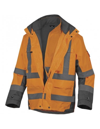 Αδιάβροχο παρκά softshell φωσφοριζέ...