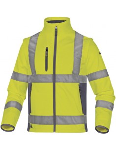 Σακάκι εργασίας softshell φωσφοριζέ με ανακλαστικές ταινίες Delta Plus MOONLIGHT2