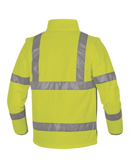 Σακάκι εργασίας softshell φωσφοριζέ με ανακλαστικές ταινίες Delta Plus MOONLIGHT2