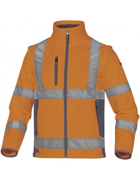 Σακάκι εργασίας softshell φωσφοριζέ με ανακλαστικές ταινίες Delta Plus MOONLIGHT2