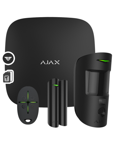 AJAX SYSTEMS - BLACK STARTER KIT CAM