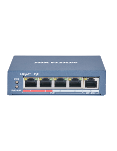 PoE Switch 4 θέσεων HIKVISION - DS-3E0105P-E(B)