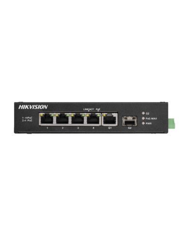 Hi-PoE Switch 8 θέσεων για τοποθέτηση σε ράγα HIKVISION - DS-3T0310HP-E/HS